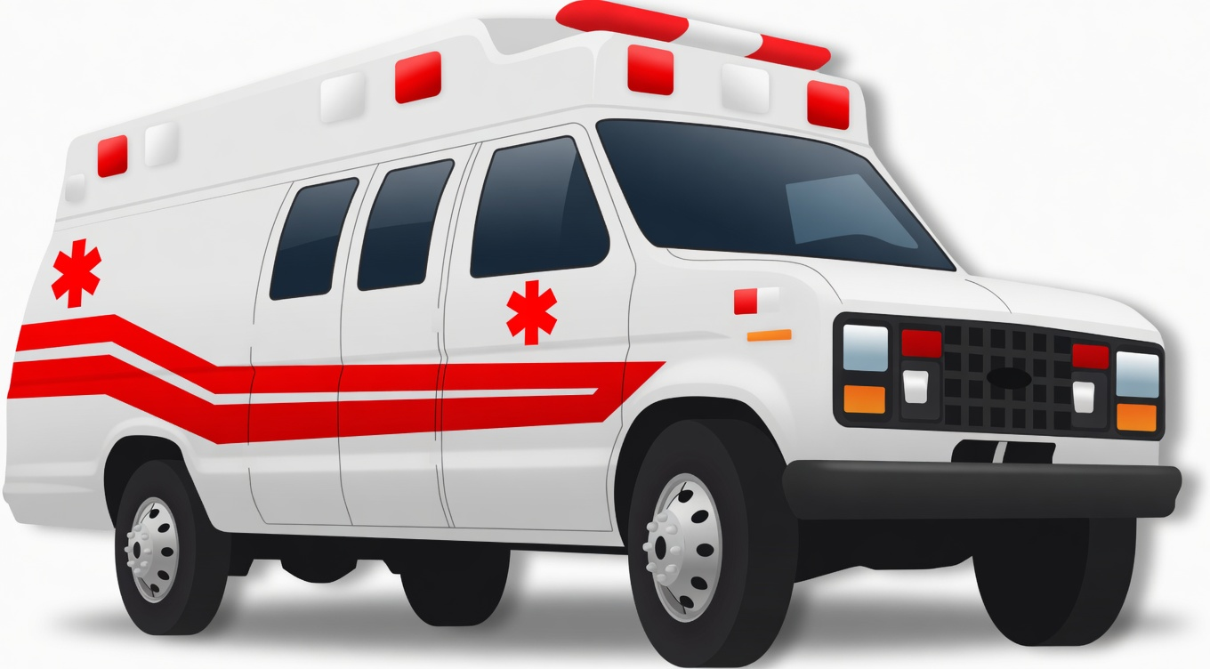 Ambulance illustration for CES EMS billing software